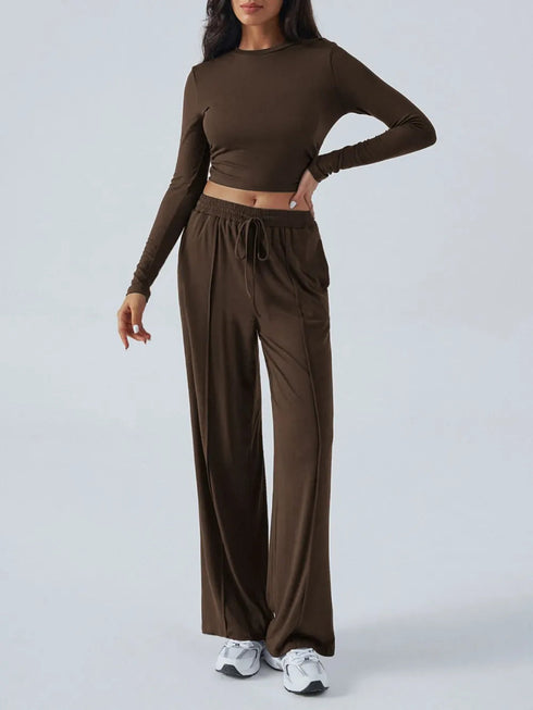 'Riftwear' Long Sleeve Top and Pants Set - Celes Fashion